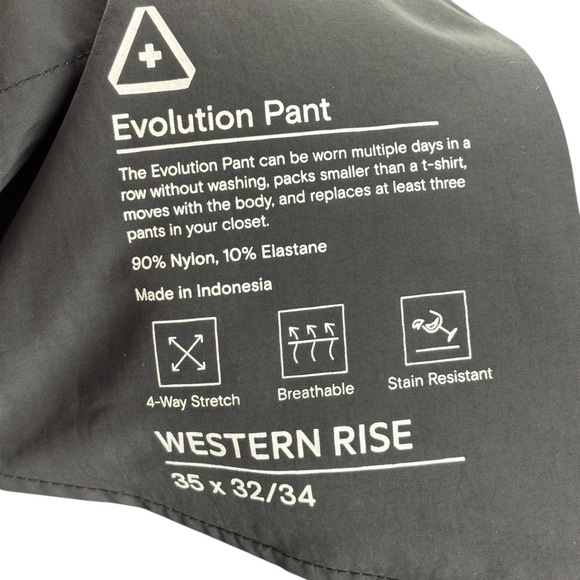 NWT Western Rise Men’s Evolution Rise Outdoor/Travel Pants Classic Sz 35x32-34” - Picture 11 of 16